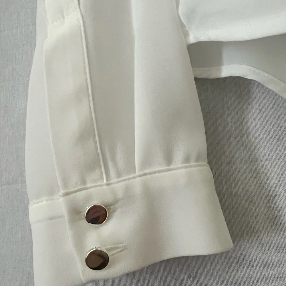 CALVIN KLEIN | Ruffled Blouse | Pirate Fashion | Layers | NWOT - Picture 3 of 6